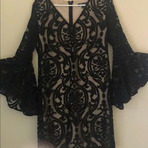 Beautiful bell sleeves cocktail dress